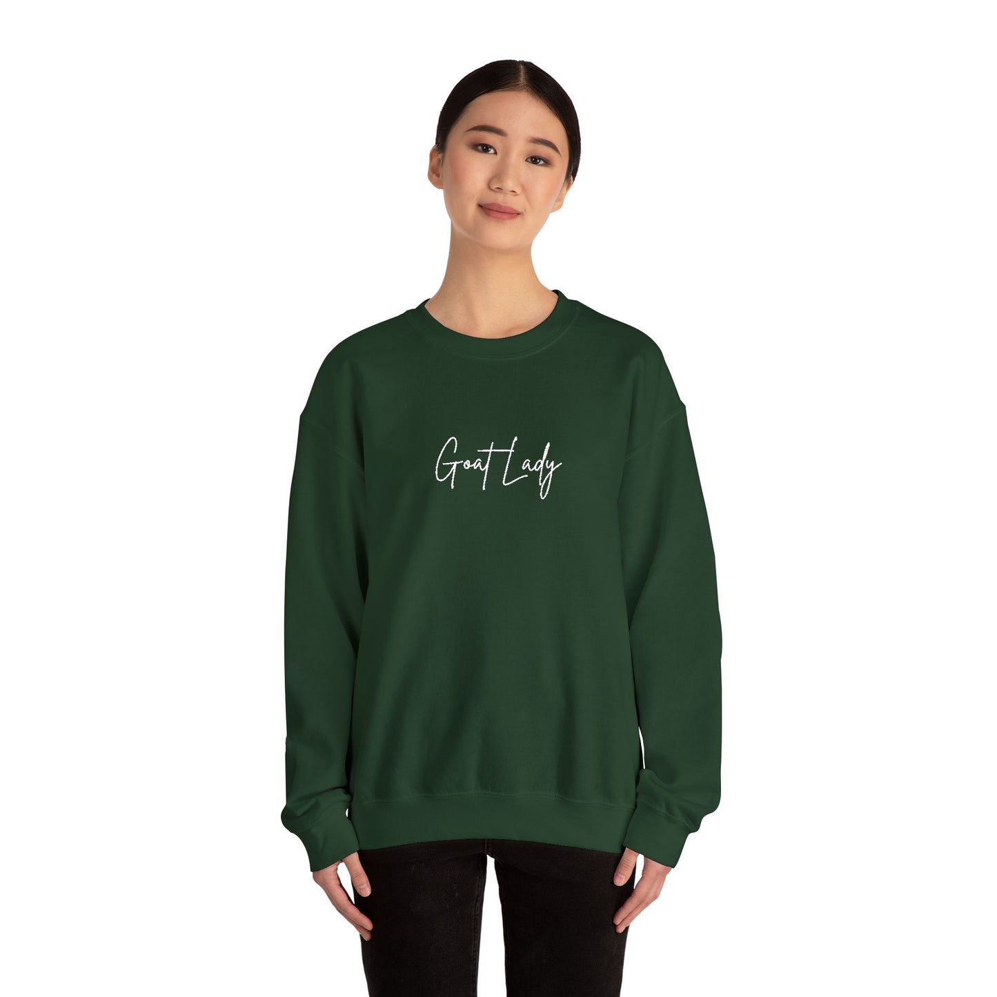 Goat Lady Embroidered Sweater