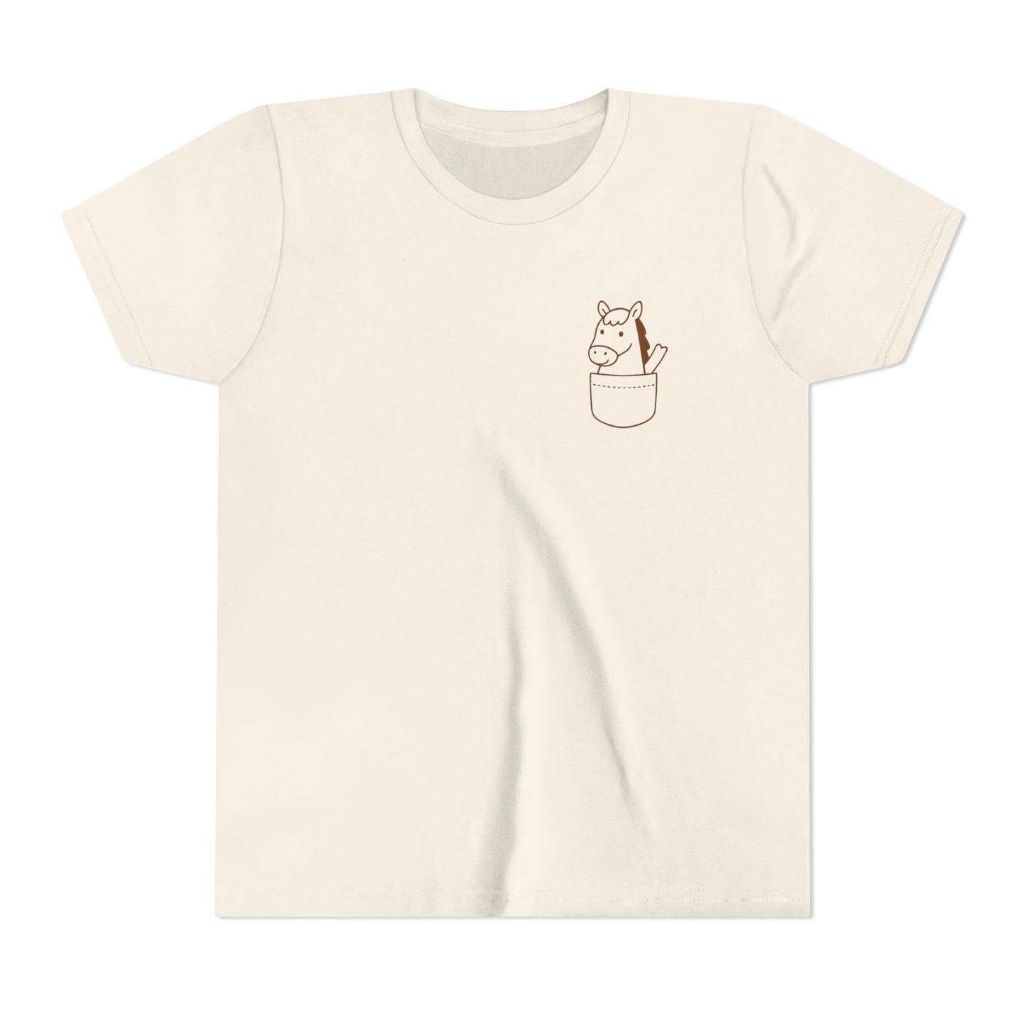 Youth Tee- Pocket Farm Pals- Horse