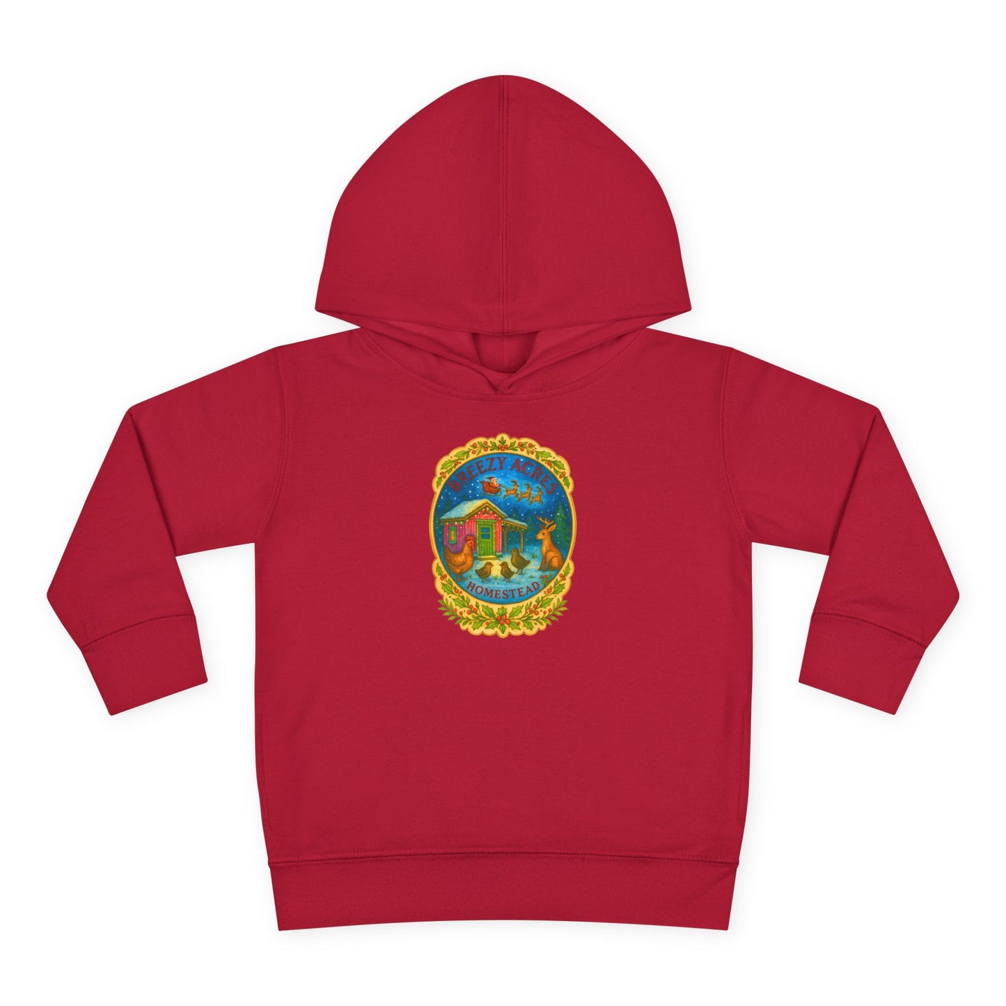 Breezy Acres Homestead Wisconsin - Holiday Toddler Hoodie