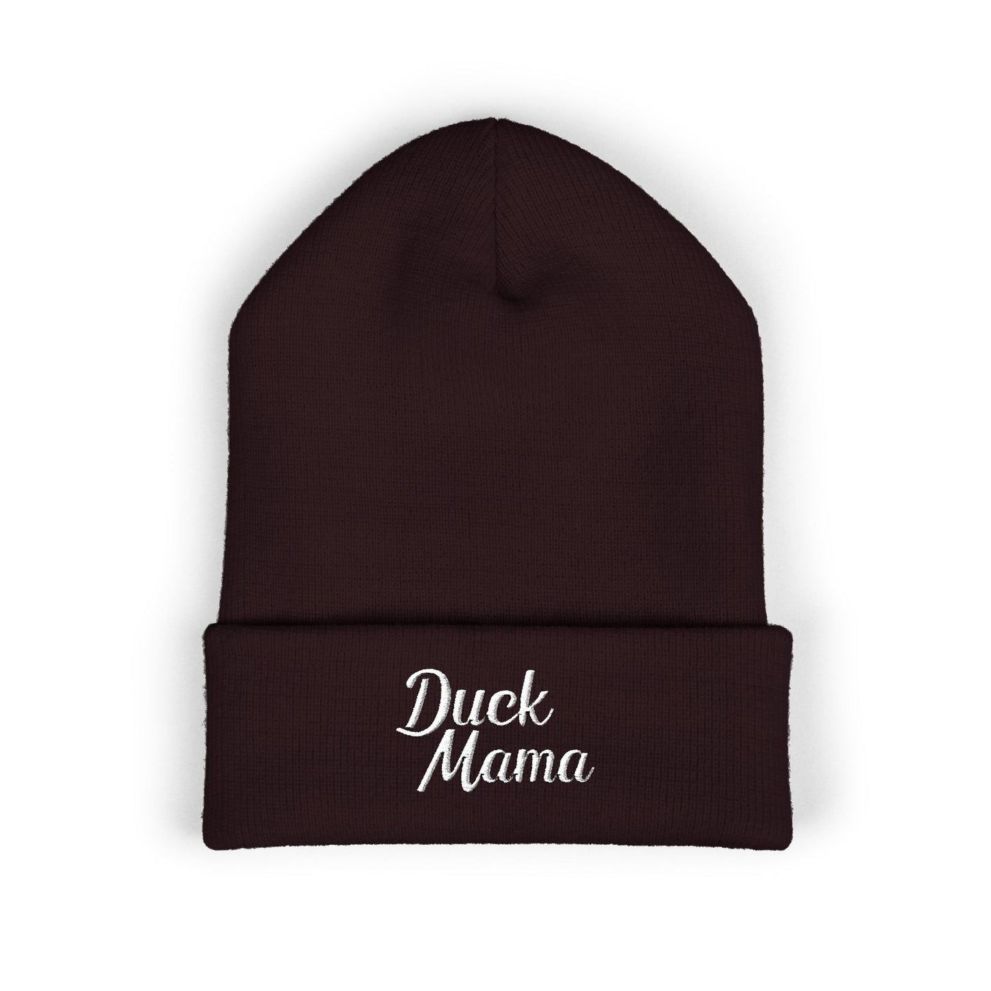 Duck Mama Embroidered Beanie