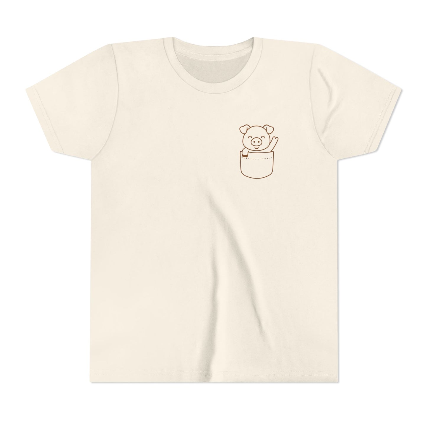 Youth Tee- Pocket Farm Pals- Piggy