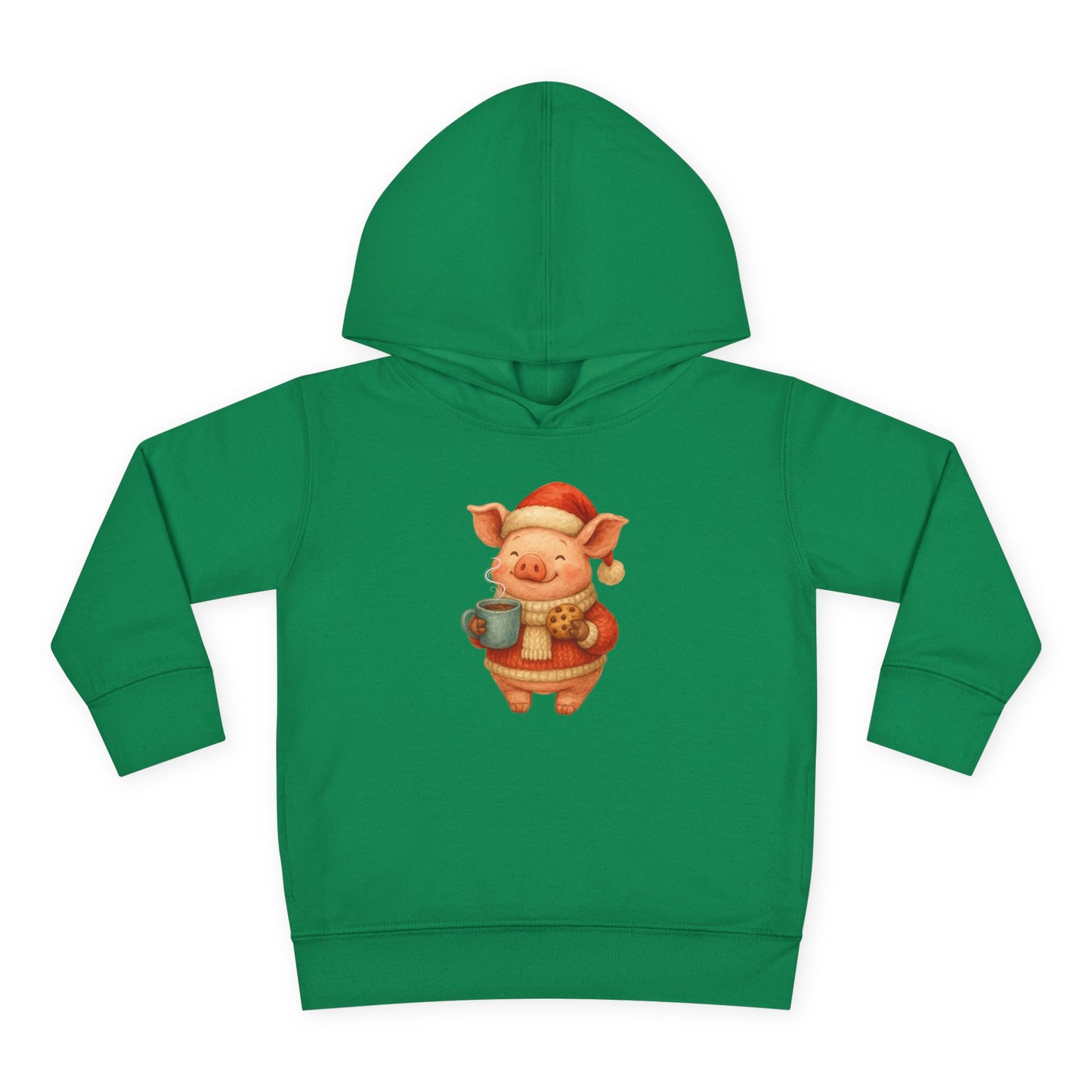 Cozy Christmas Piggy - Toddler Hoodie