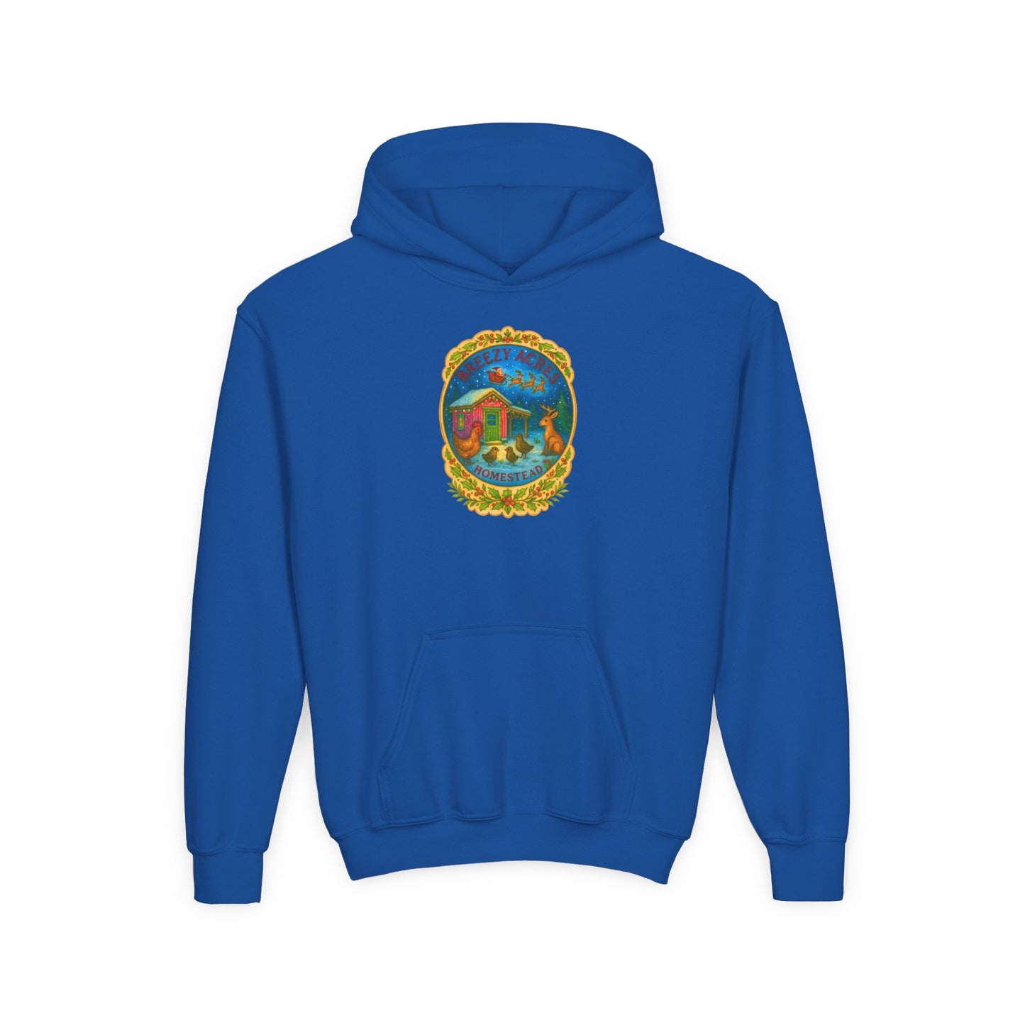 Breezy Acres Homestead Wisconsin - Holiday Youth Hoodie