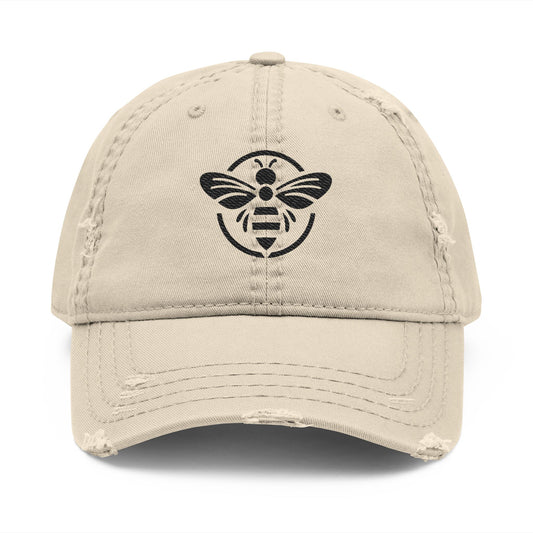 Mountain City Beekeepers - Distressed Embroidered Cotton Cap