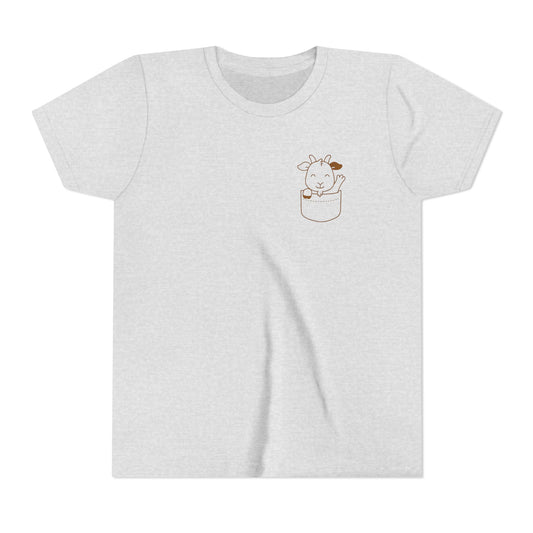 Youth Tee- Pocket Farm Pals- Goat