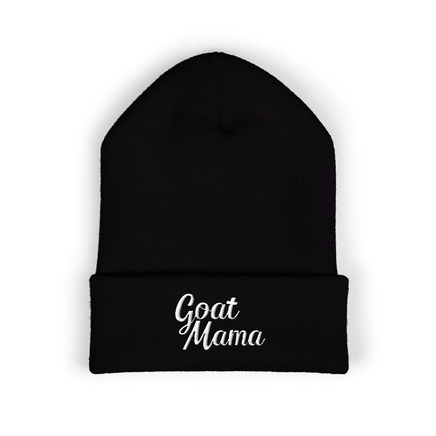 Goat Mama Embroidered Beanie