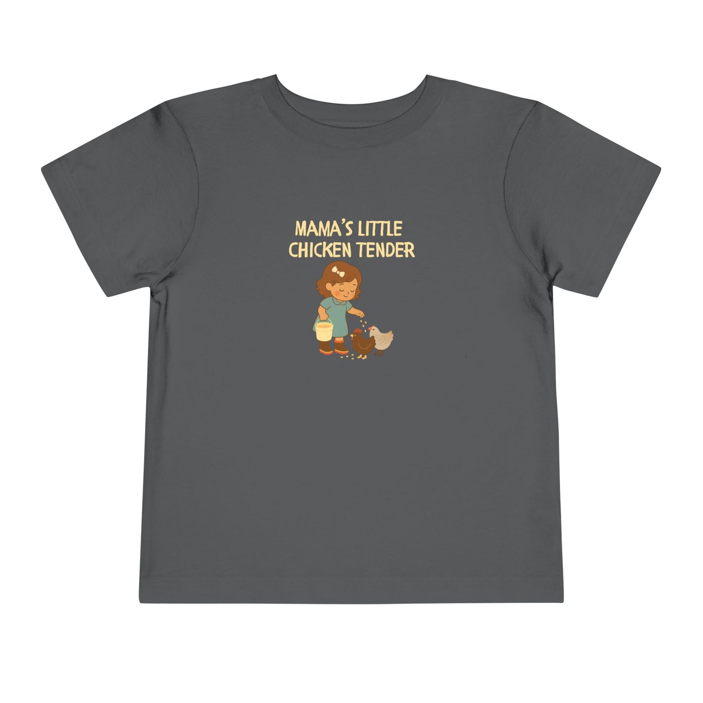 Toddler Tee - Girl Chicken Tender - Spring/Summertime Scene