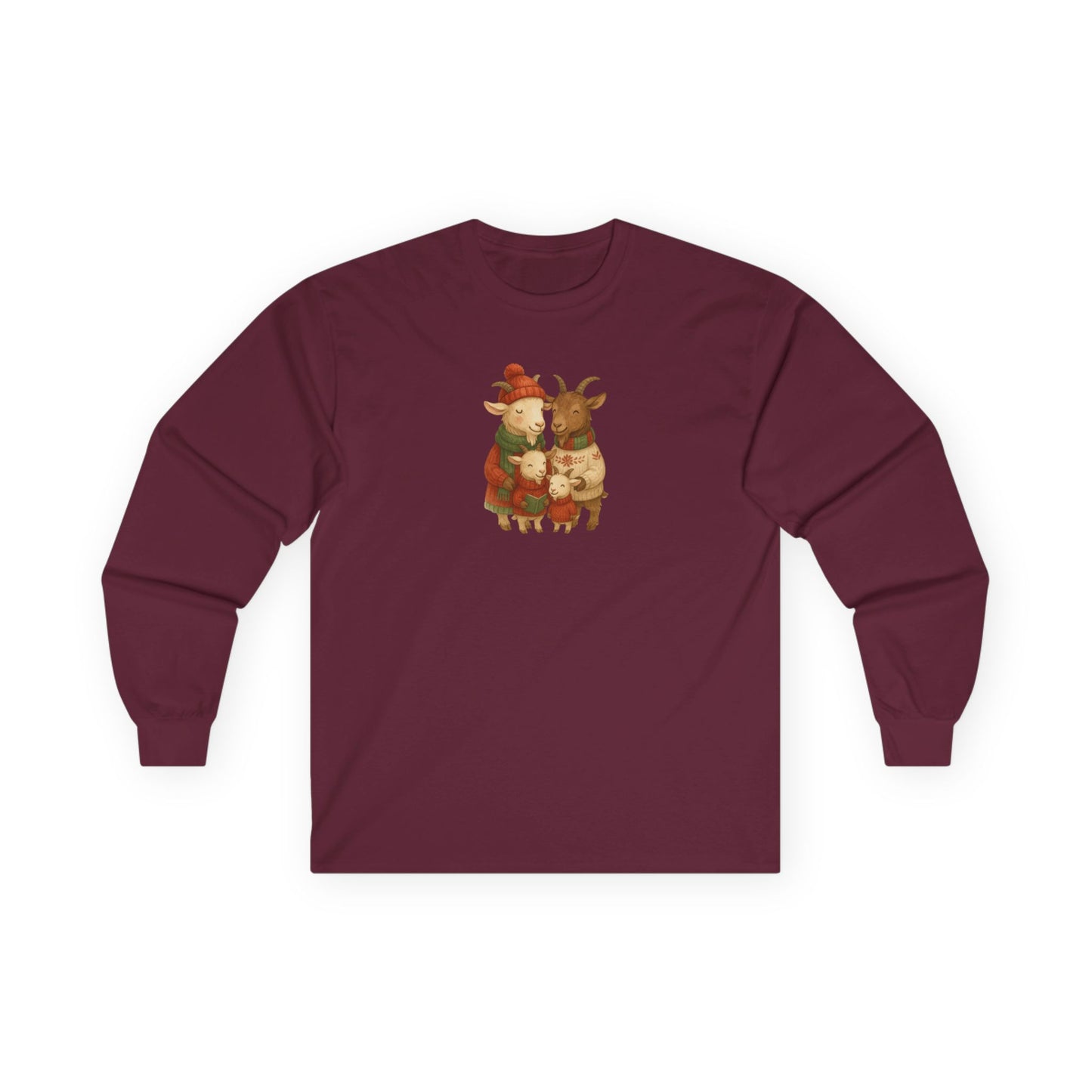 Goat Family Christmas - Long Sleeve