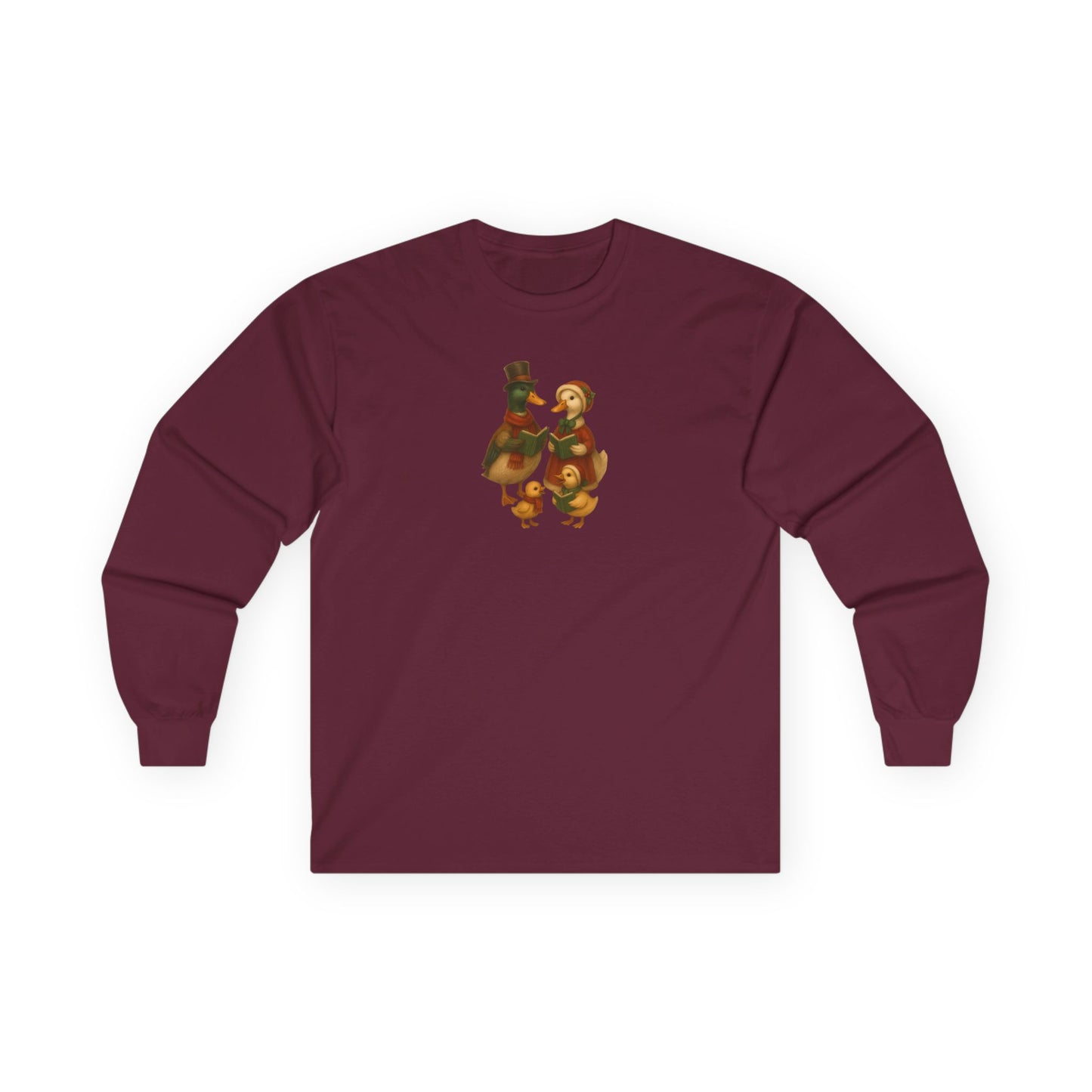 Duck Family Christmas Caroling - Long Sleeve