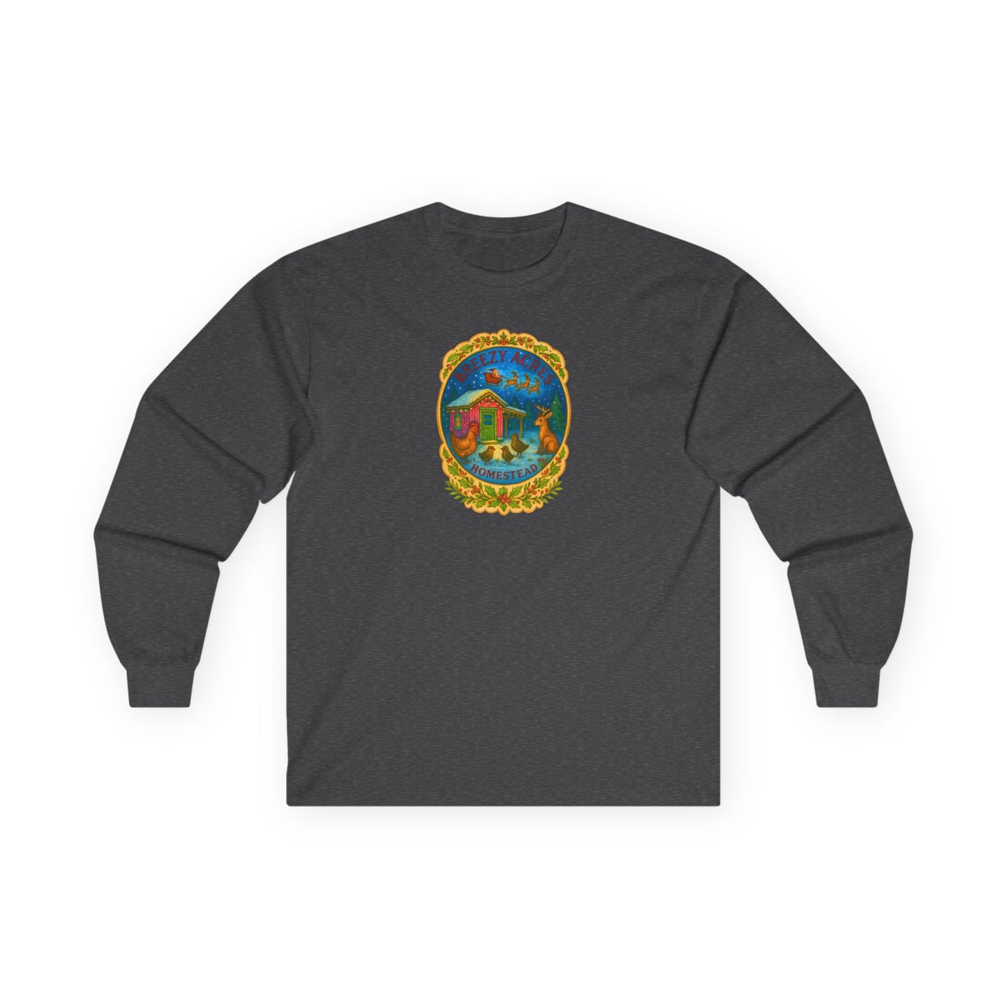 Breezy Acres Homestead Wisconsin - Holiday Long Sleeve Tee