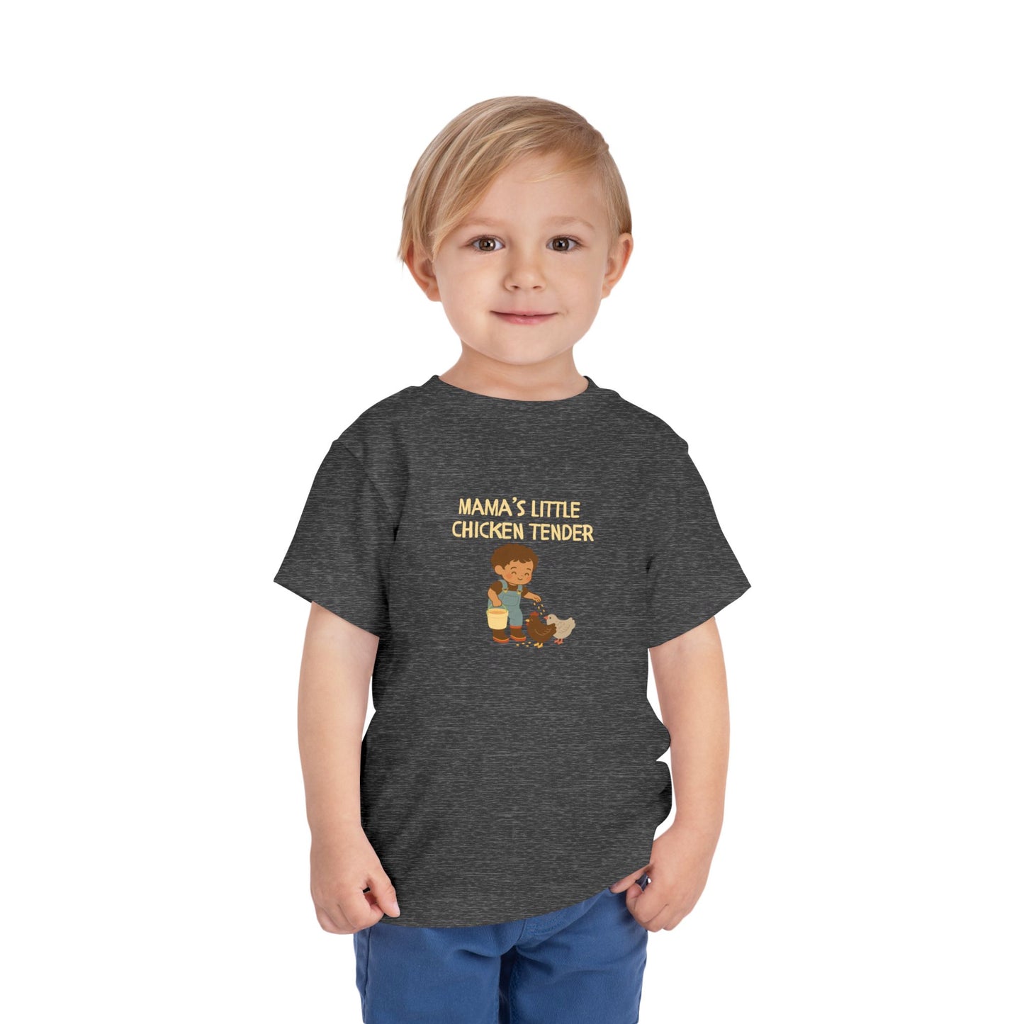 Toddler Tee - Boy Chicken Tender - Spring/Summertime Scene