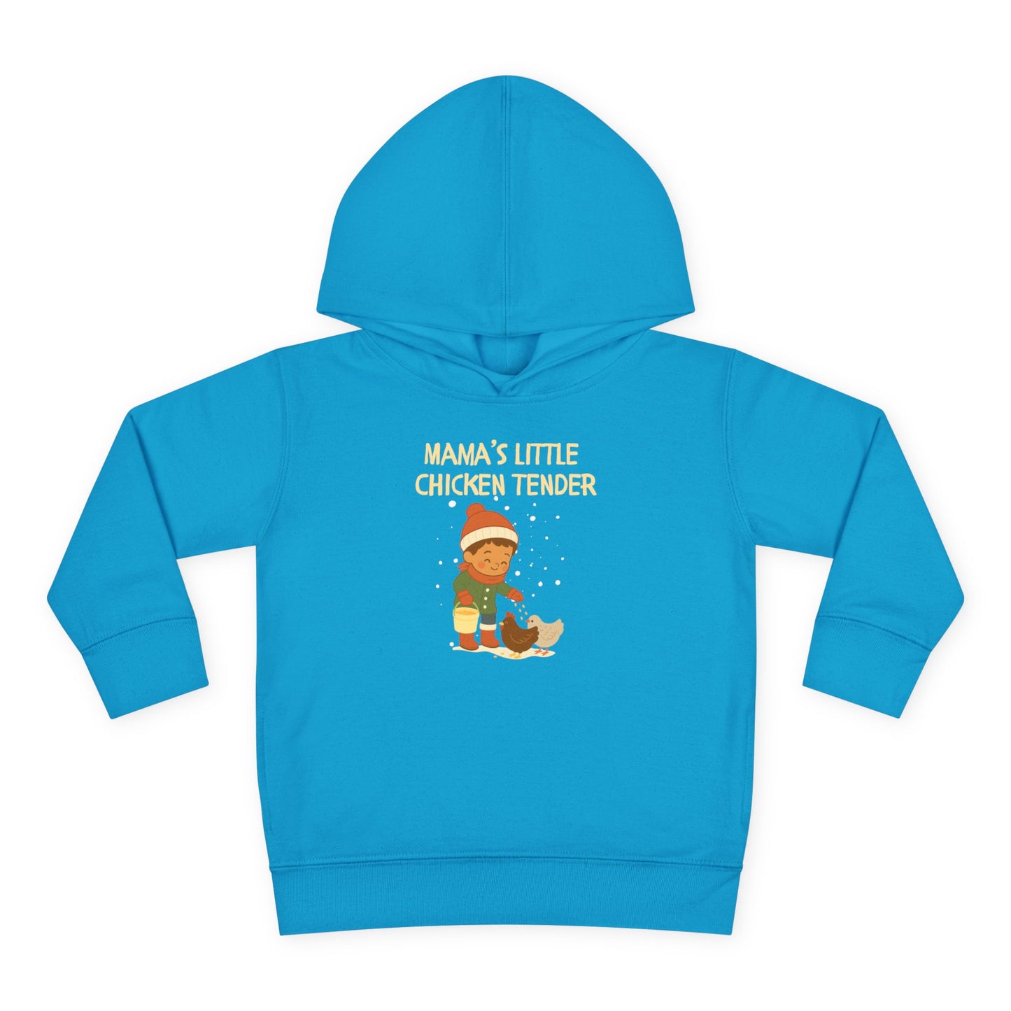 Toddler Hoodie - Boy Chicken Tender - Winter Scene