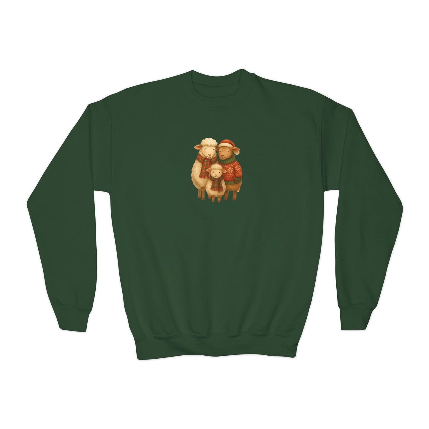 Sheep Family Christmas - Youth Sweater