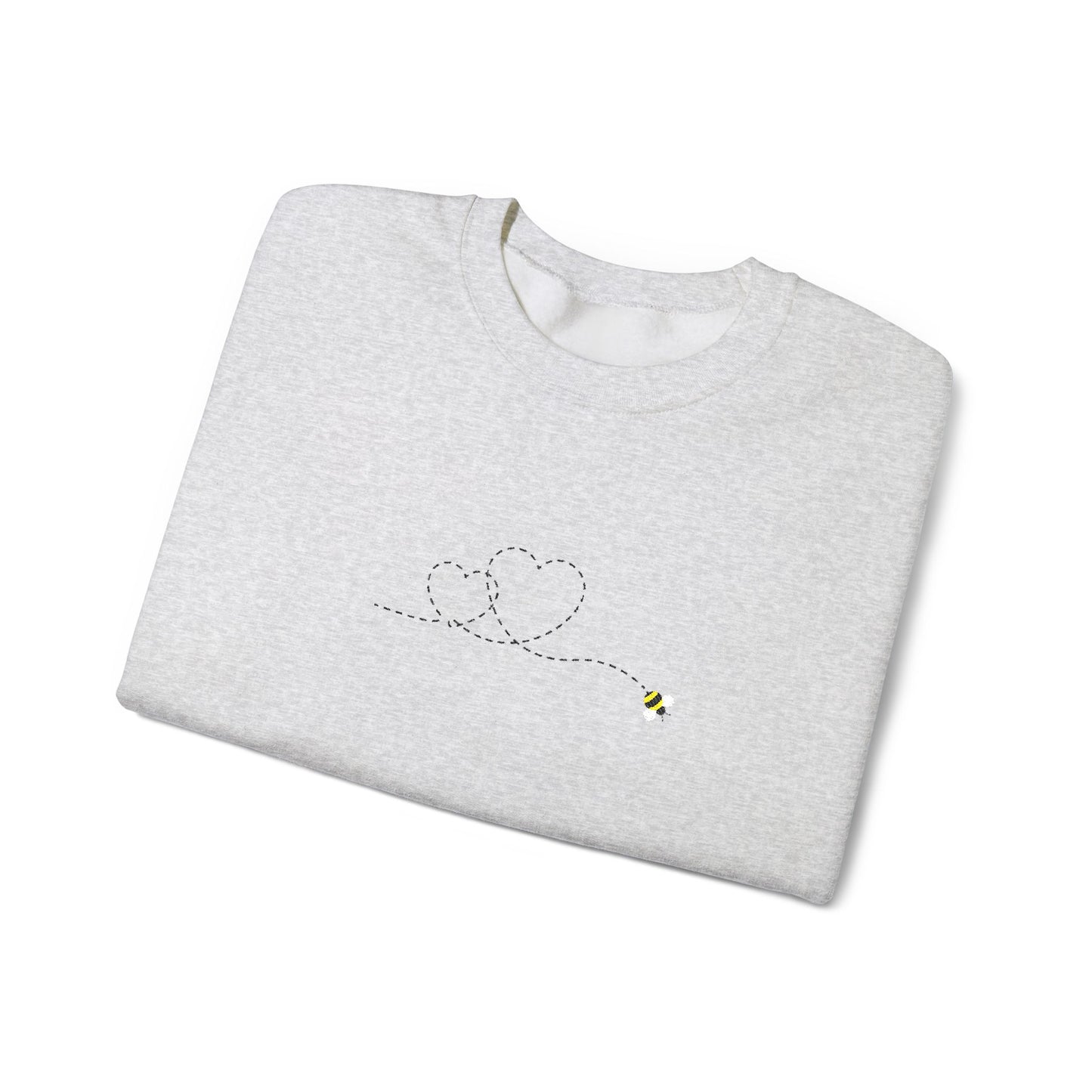 Bee Trail of Two Hearts Embroidered Sweater