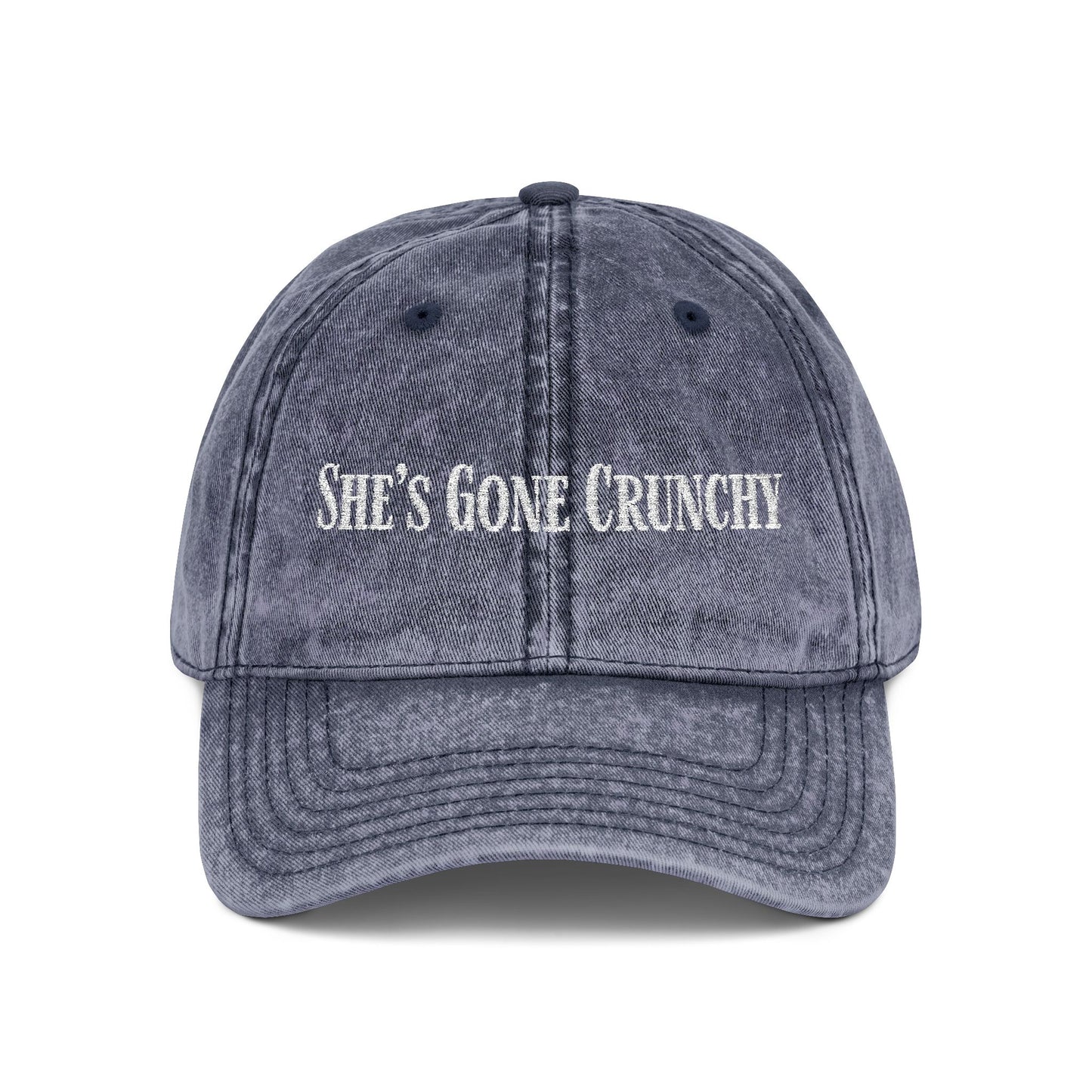 She's Gone Crunchy Embroidered Cap