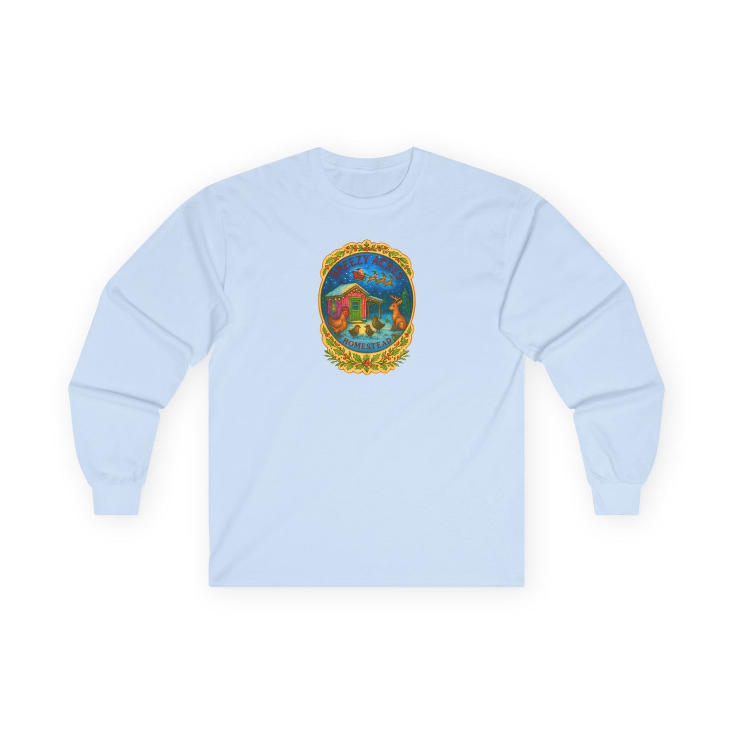 Breezy Acres Homestead Wisconsin - Holiday Long Sleeve Tee