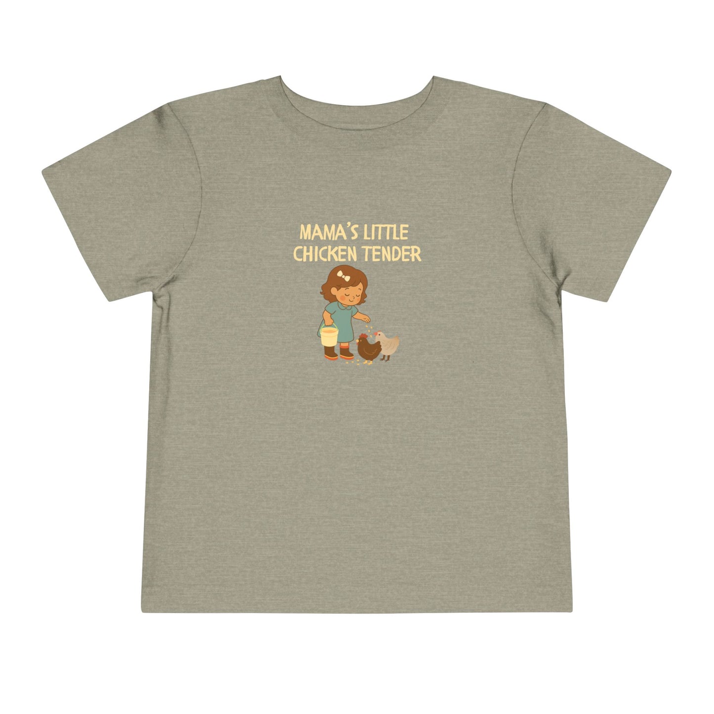 Toddler Tee - Girl Chicken Tender - Spring/Summertime Scene