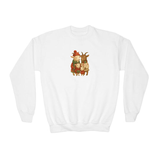 Goat Family Christmas - Youth Sweater