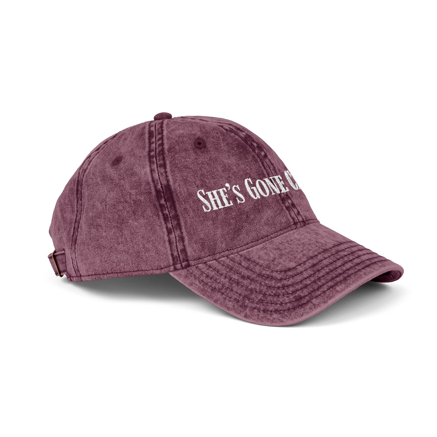 She's Gone Crunchy Embroidered Cap
