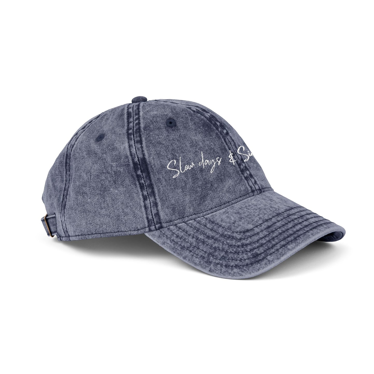 Slow Days & Simple Ways - Vintage Embroidered Cap