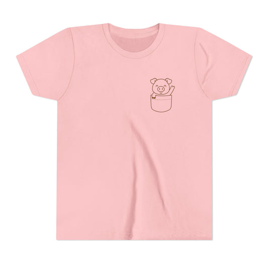 Youth Tee- Pocket Farm Pals- Piggy