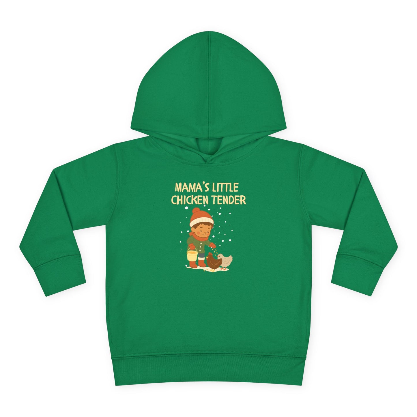 Toddler Hoodie - Boy Chicken Tender - Winter Scene