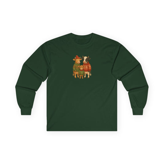 Cow Family Christmas - Long Sleeve
