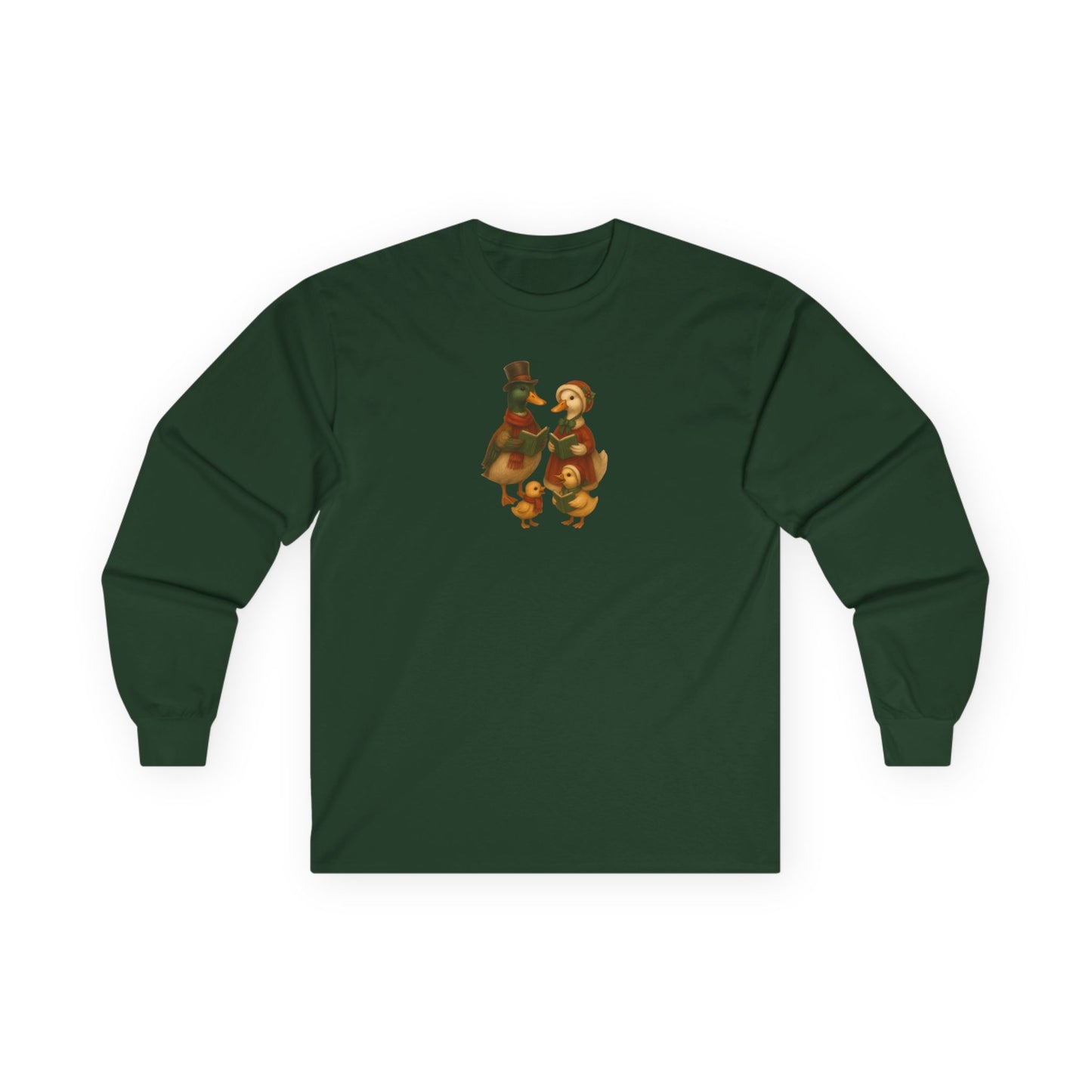 Duck Family Christmas Caroling - Long Sleeve