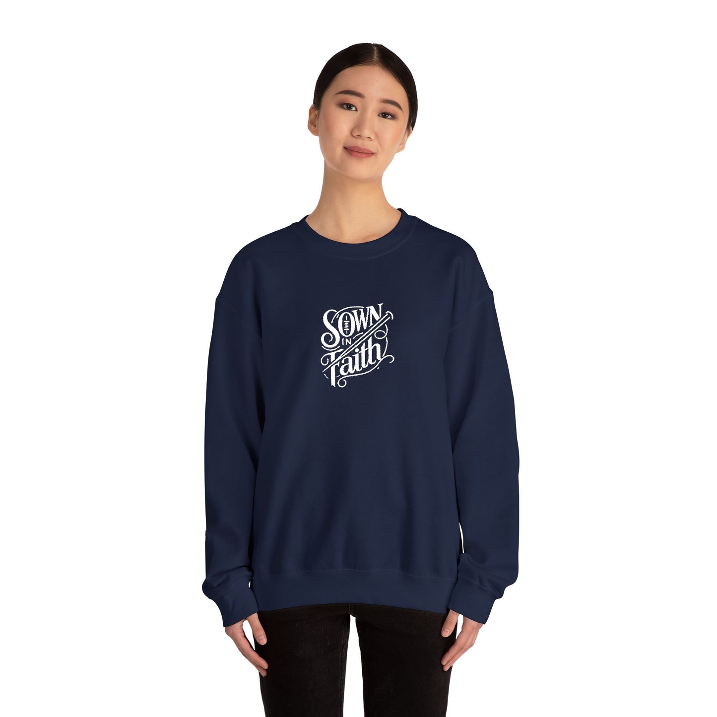Sown in Faith Embroidered Sweater