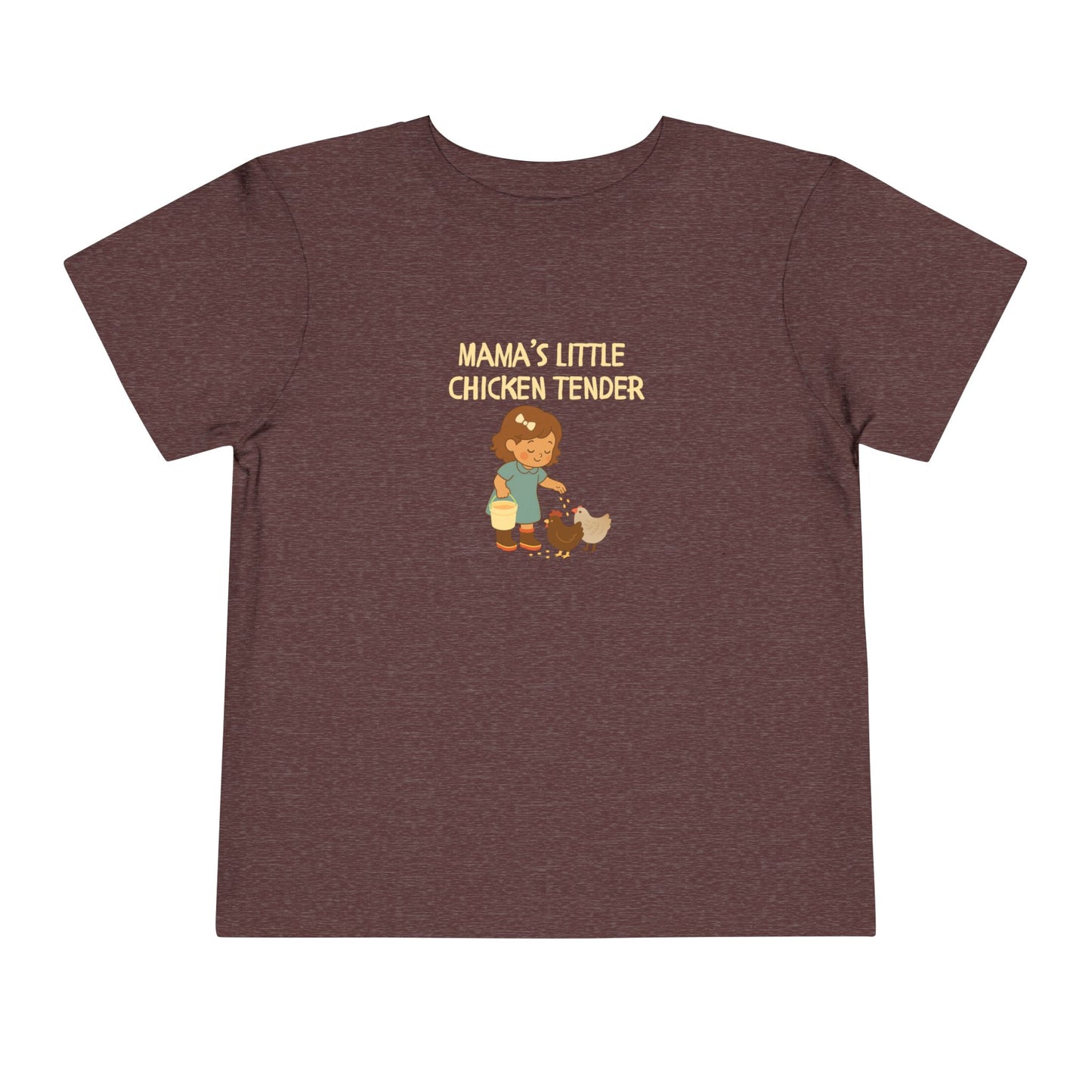 Toddler Tee - Girl Chicken Tender - Spring/Summertime Scene
