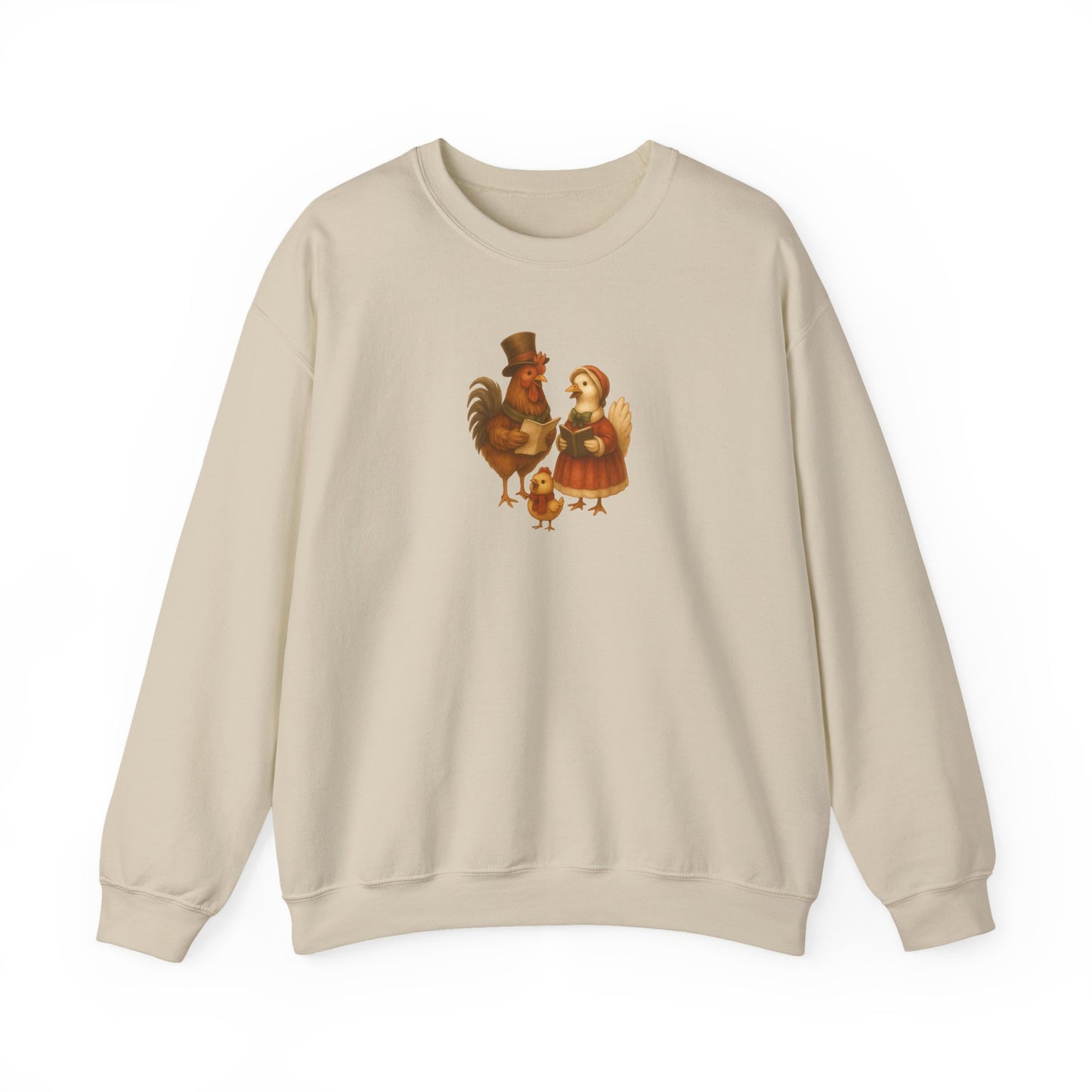 Chicken Family Christmas Caroling - Sweater