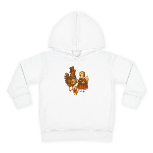 Chicken Family Christmas Caroling - Toddler Hoodie