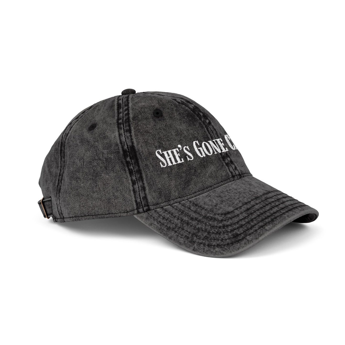 She's Gone Crunchy Embroidered Cap