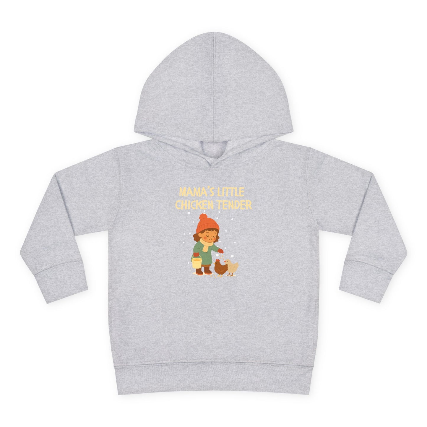 Toddler Hoodie - Girl Chicken Tender - Winter Scene