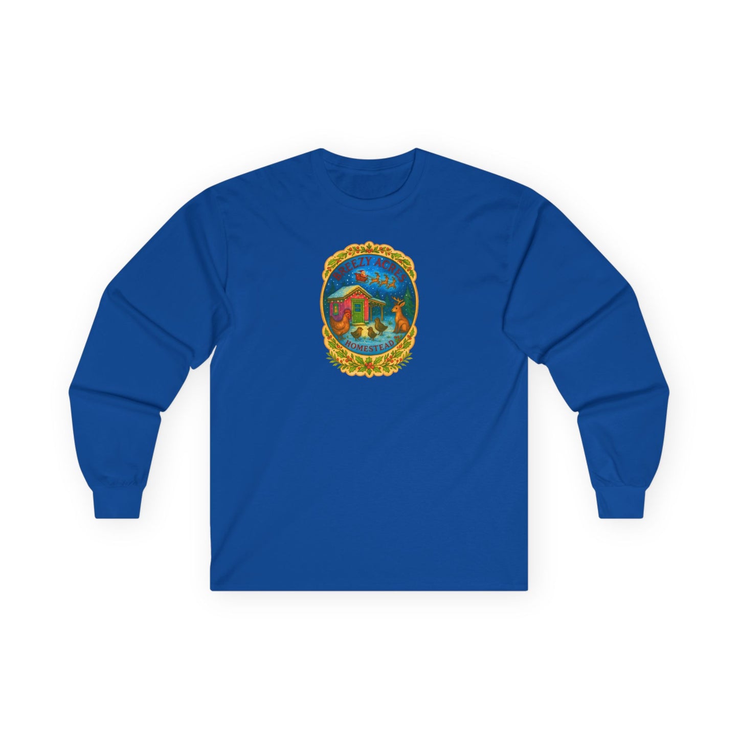 Breezy Acres Homestead Wisconsin - Holiday Long Sleeve Tee