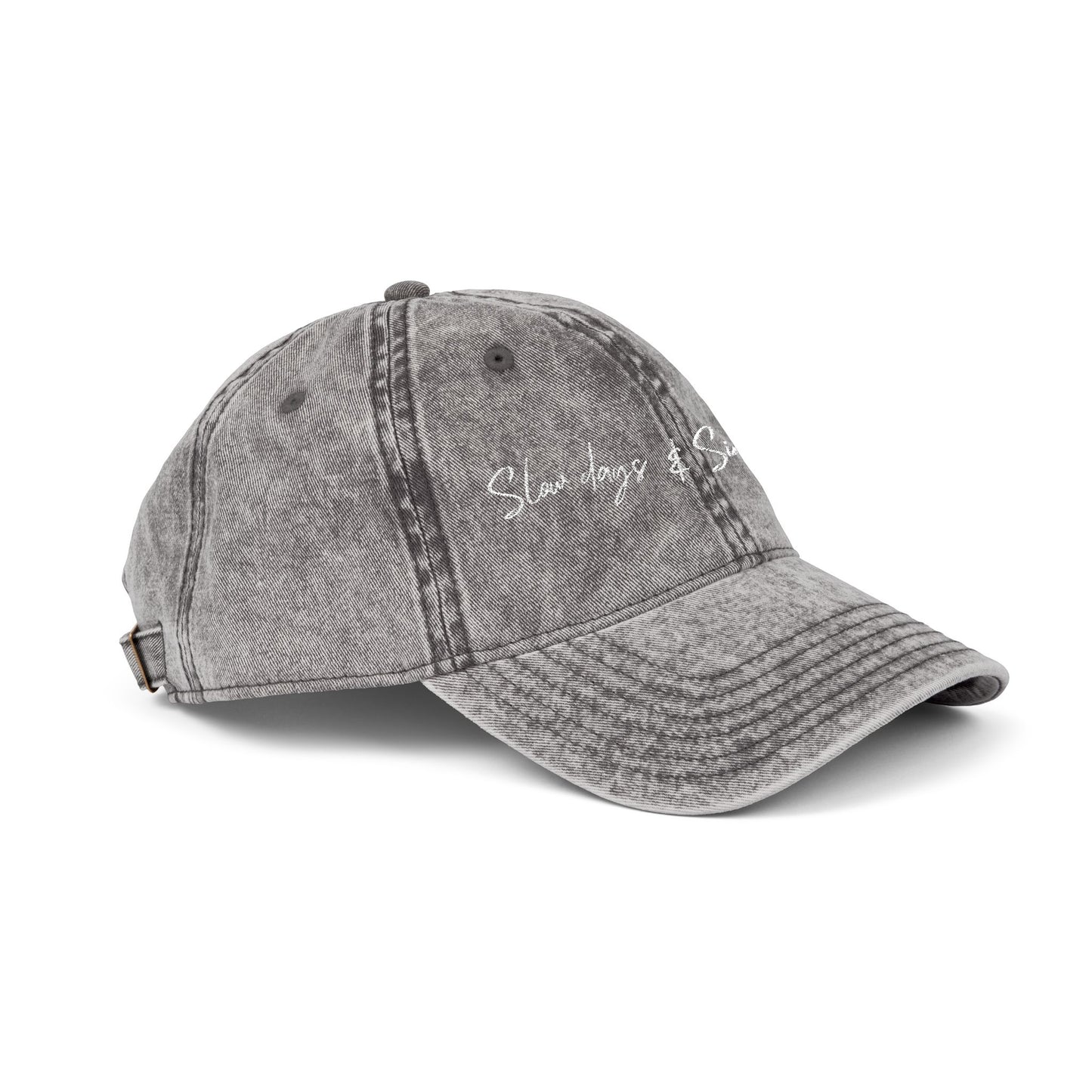 Slow Days & Simple Ways - Vintage Embroidered Cap