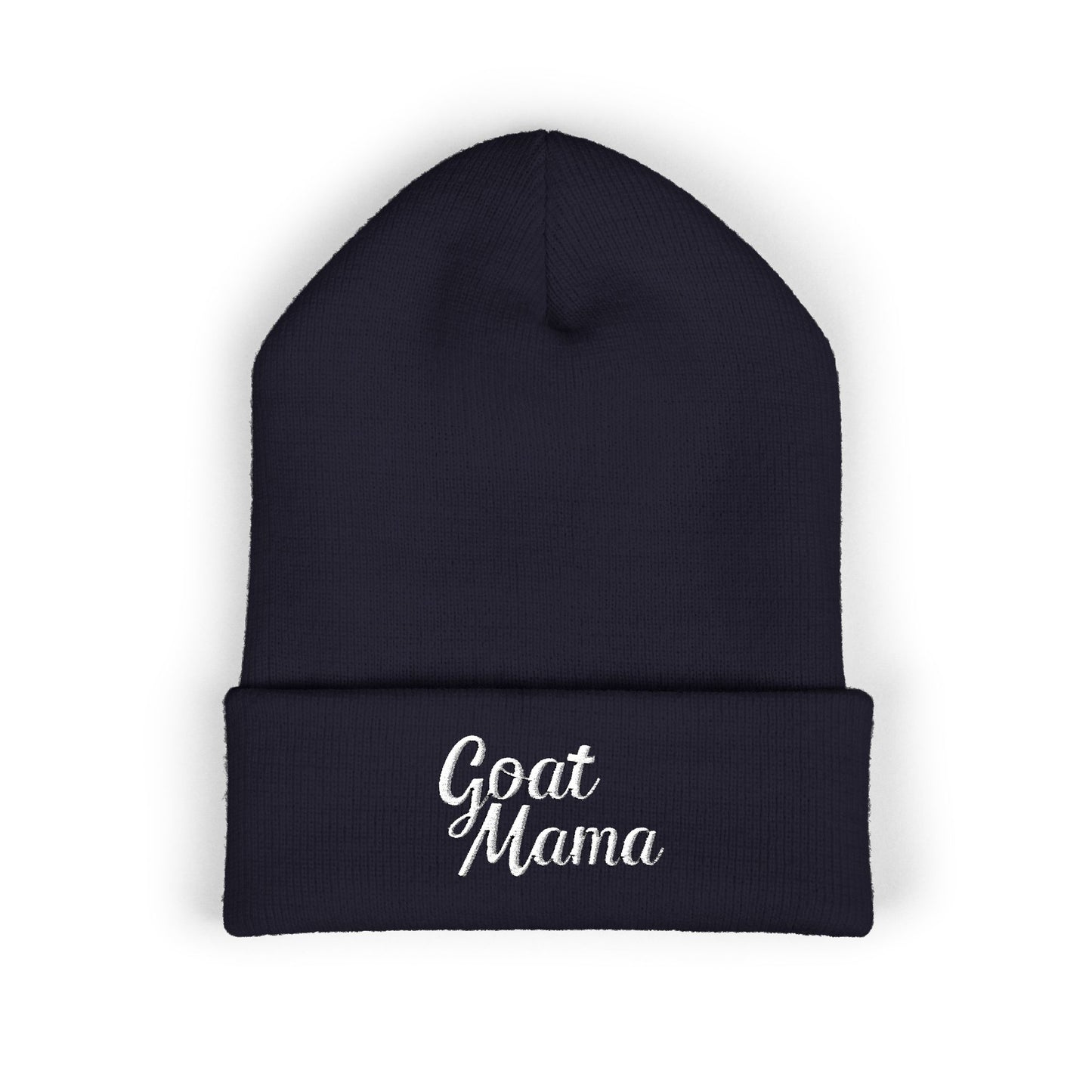 Goat Mama Embroidered Beanie