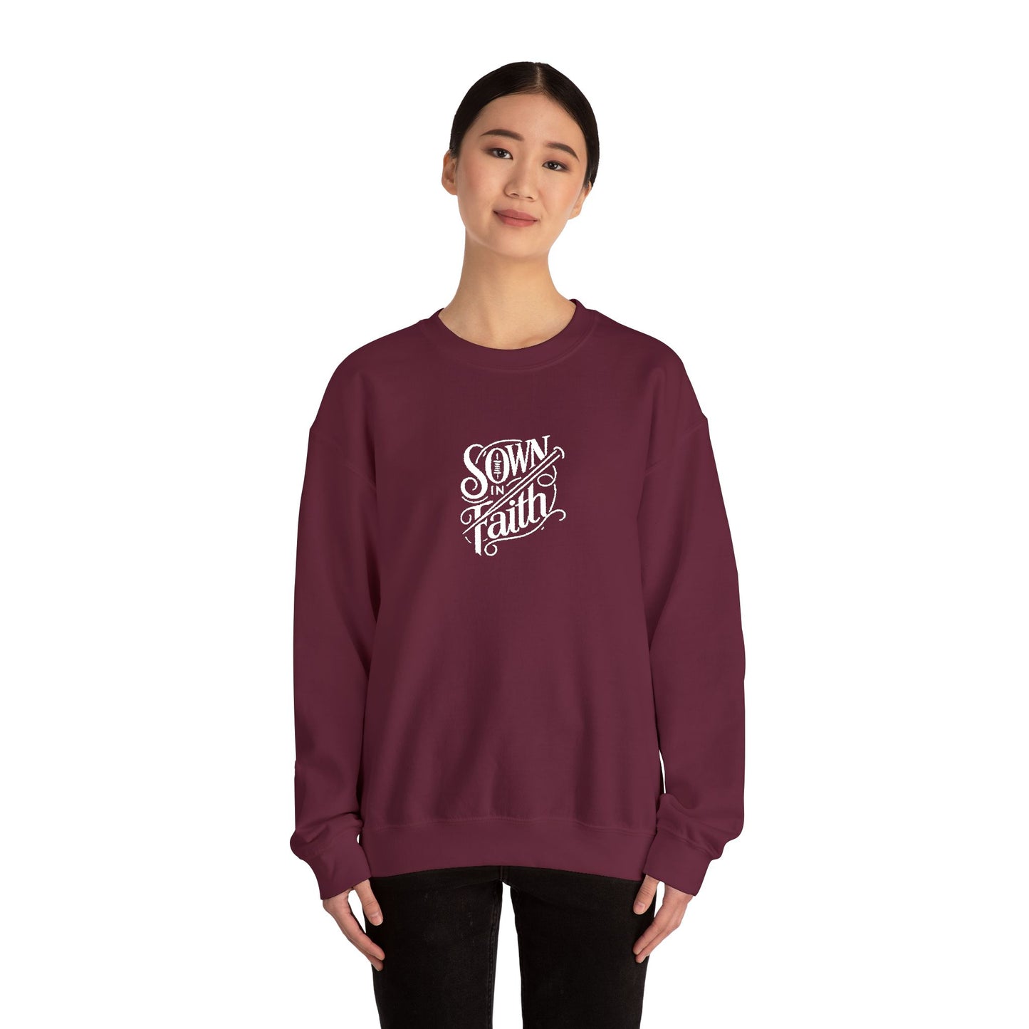 Sown in Faith Embroidered Sweater