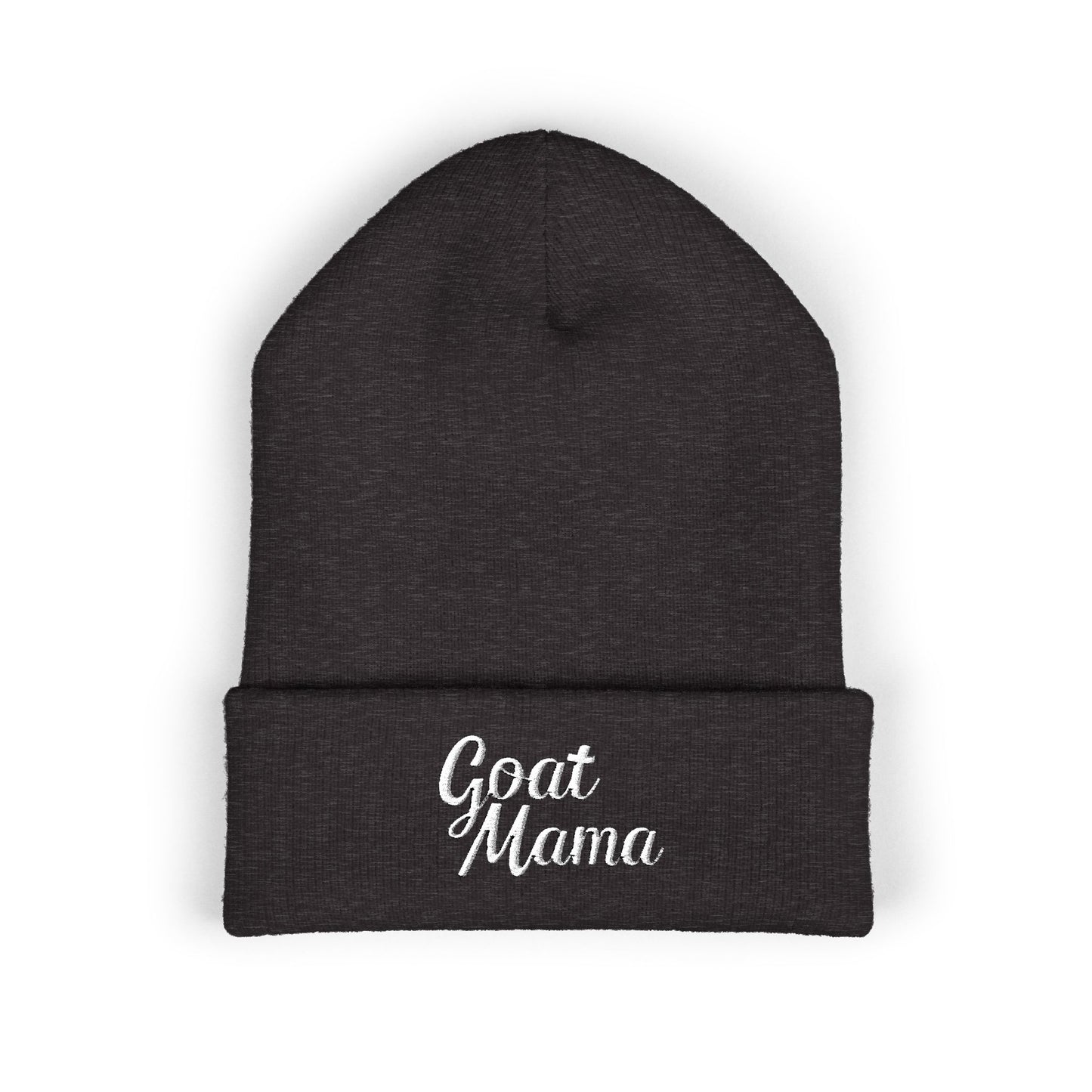 Goat Mama Embroidered Beanie