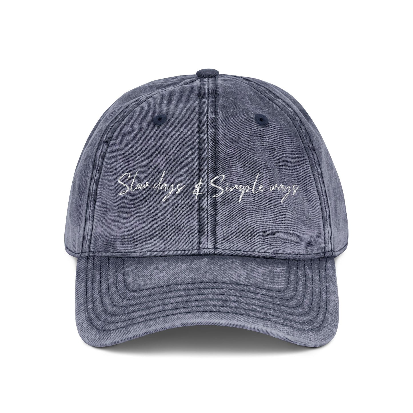 Slow Days & Simple Ways - Vintage Embroidered Cap