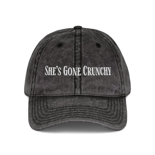 She's Gone Crunchy Embroidered Cap