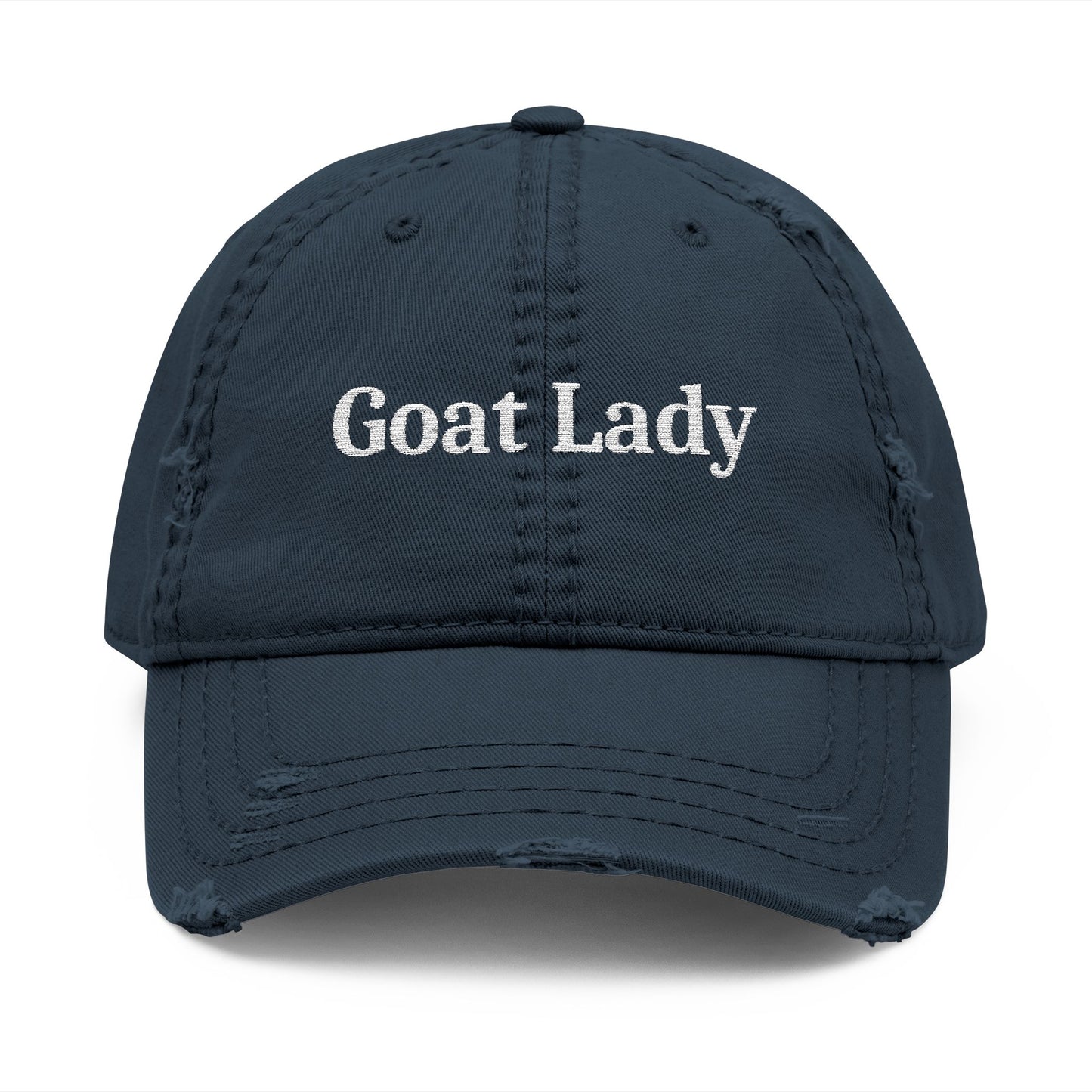 Goat Lady Embroidered Cap
