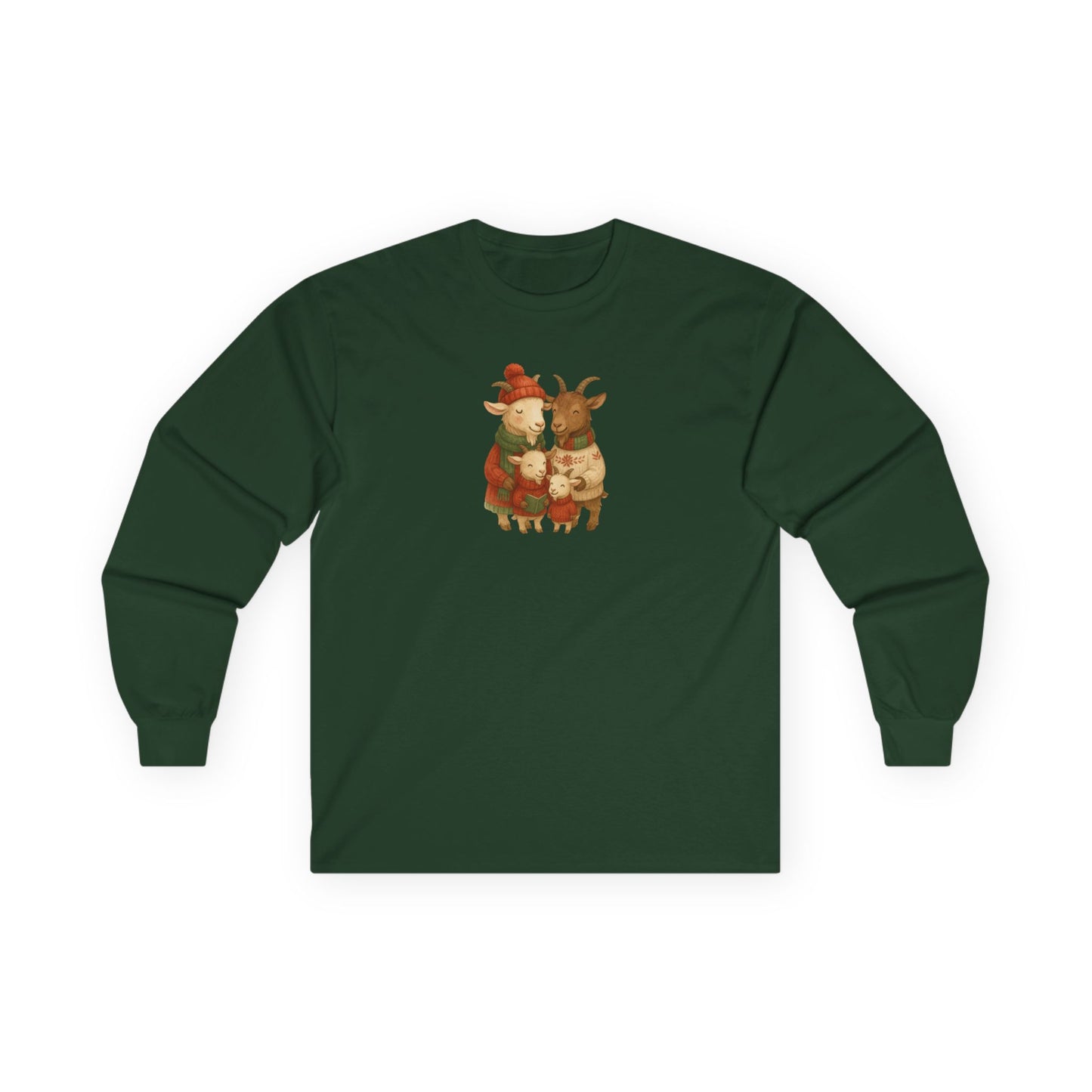 Goat Family Christmas - Long Sleeve