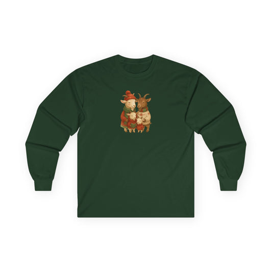 Goat Family Christmas - Long Sleeve
