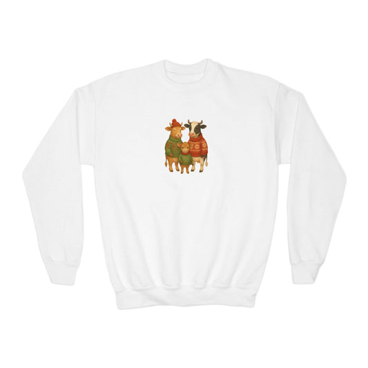 Cow Family Christmas - Youth Sweater