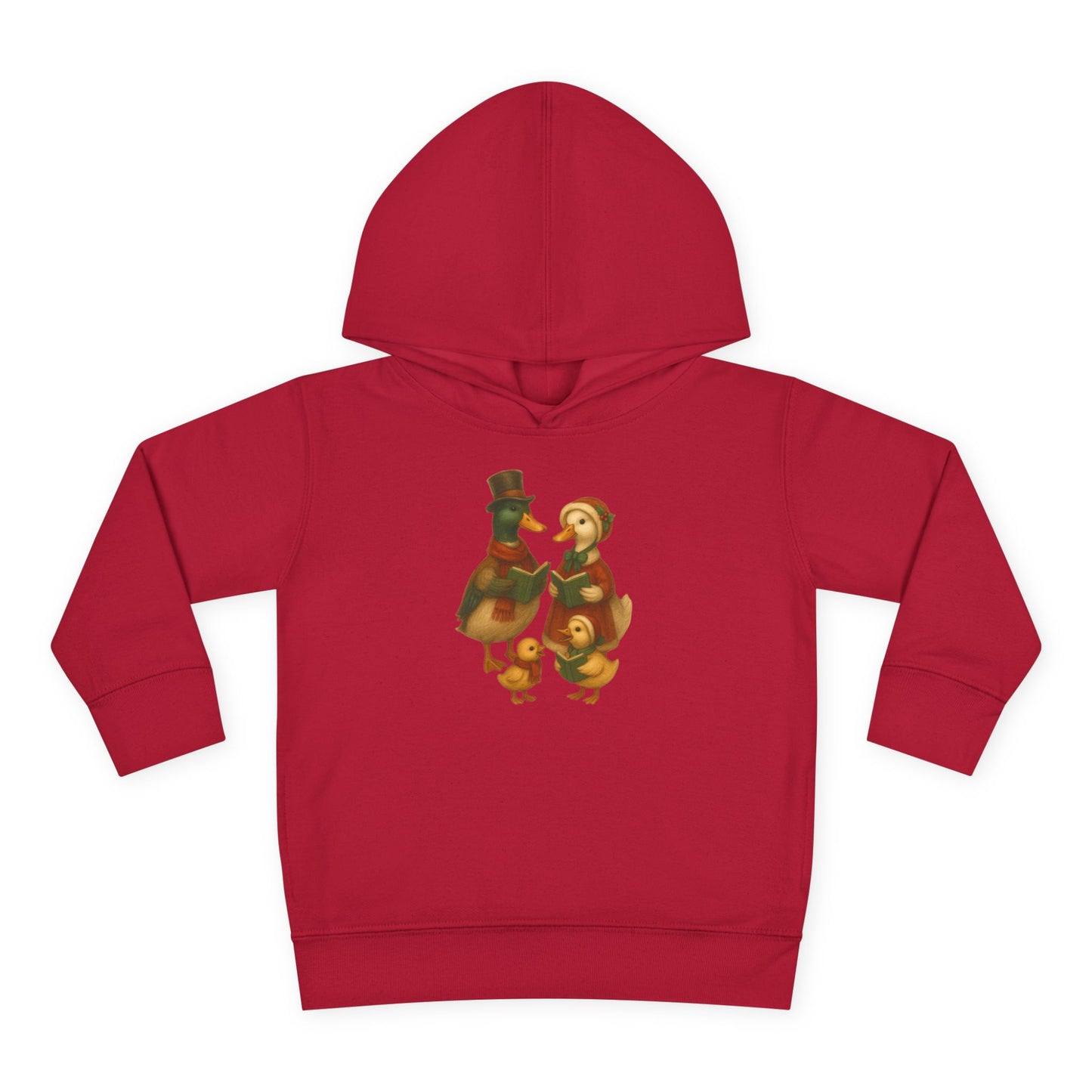 Duck Family Christmas Caroling - Toddler Hoodie