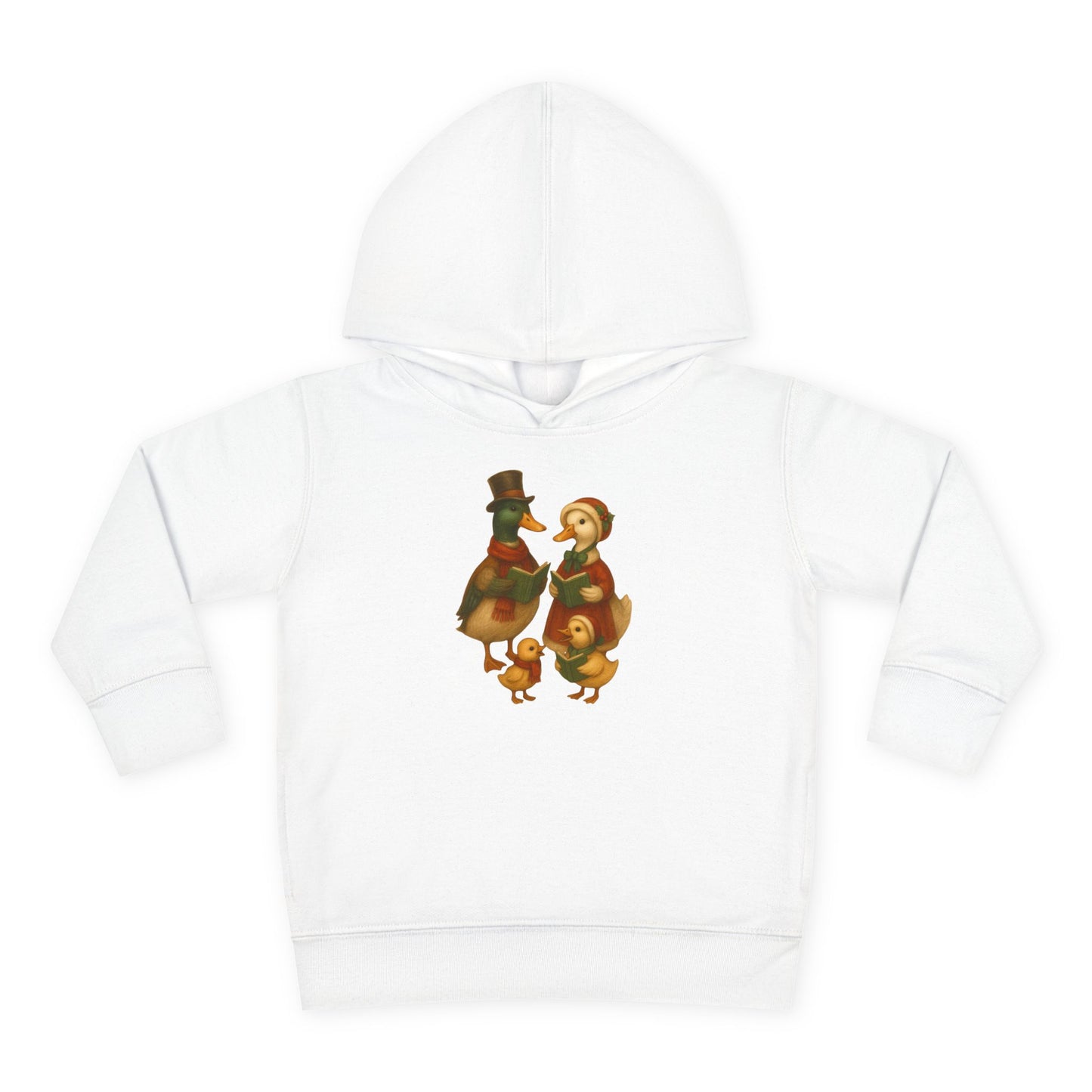 Duck Family Christmas Caroling - Toddler Hoodie
