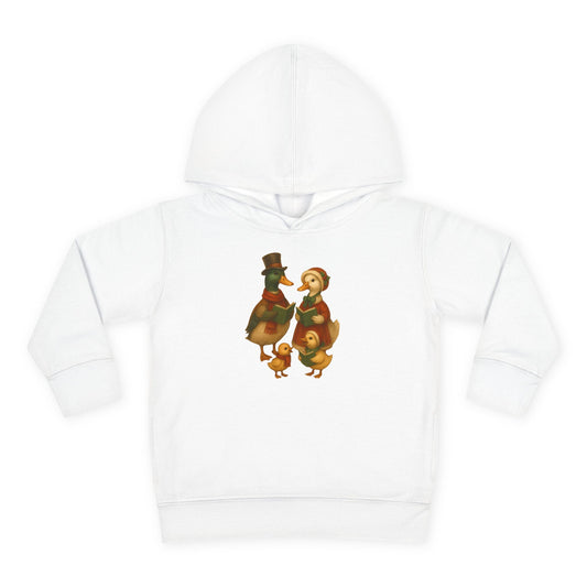 Duck Family Christmas Caroling - Toddler Hoodie
