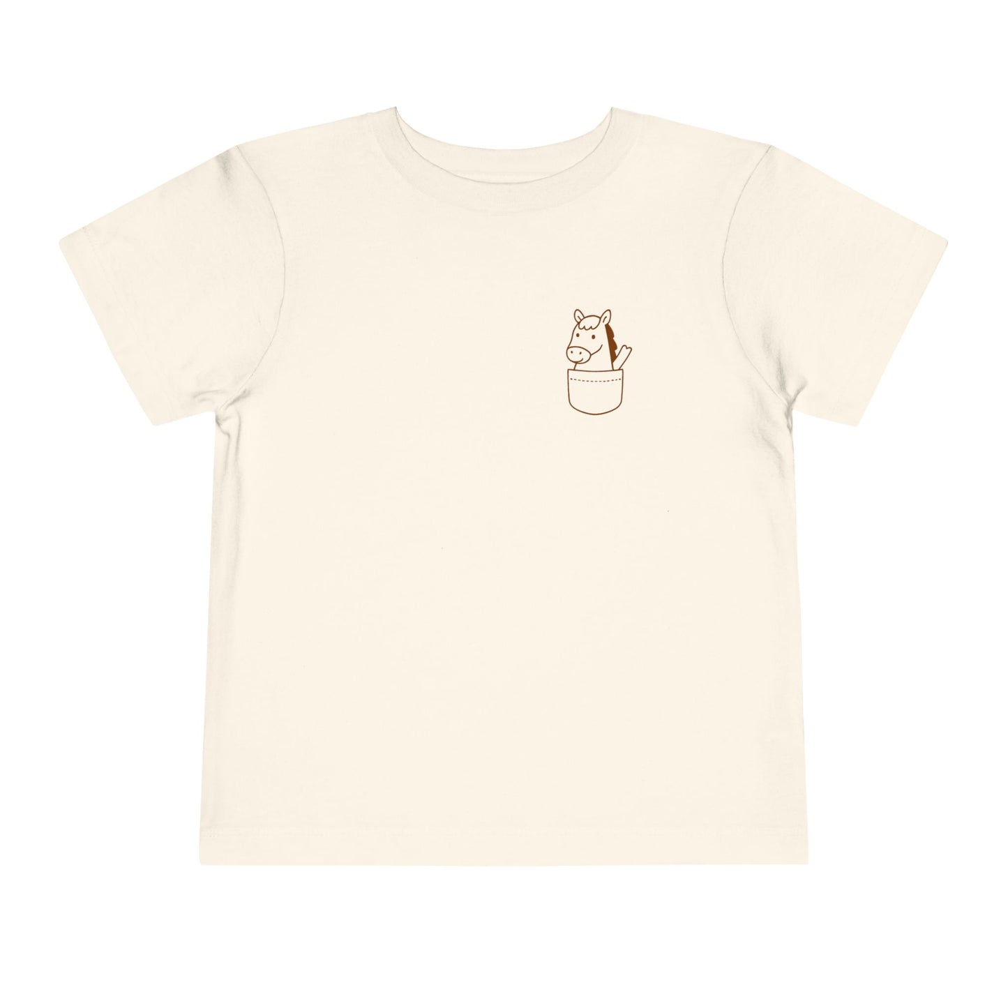 Toddler Tee- Pocket Farm Pals- Horse