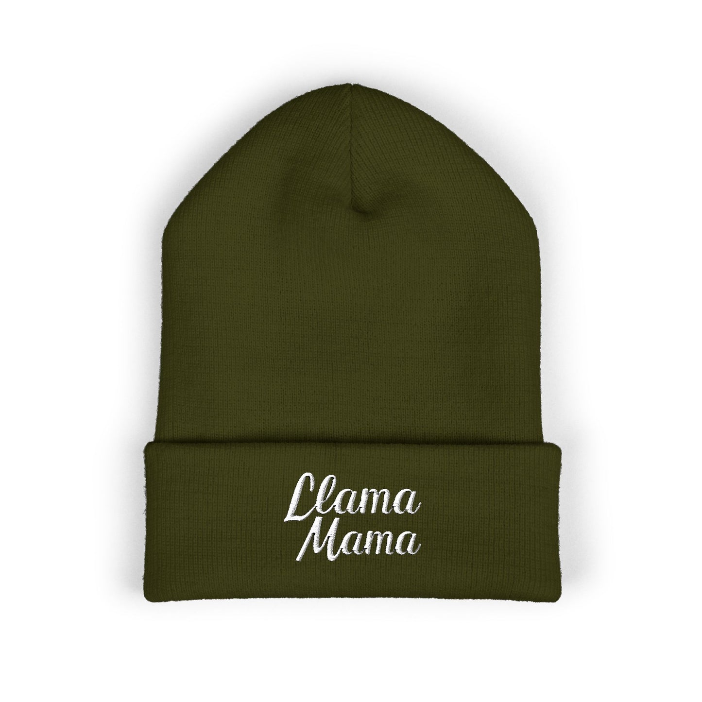 Llama Mama Embroidered Beanie